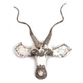 Kudu Recycled Tin Wall Sculpture; Handcrafted African Animal Mask Decor