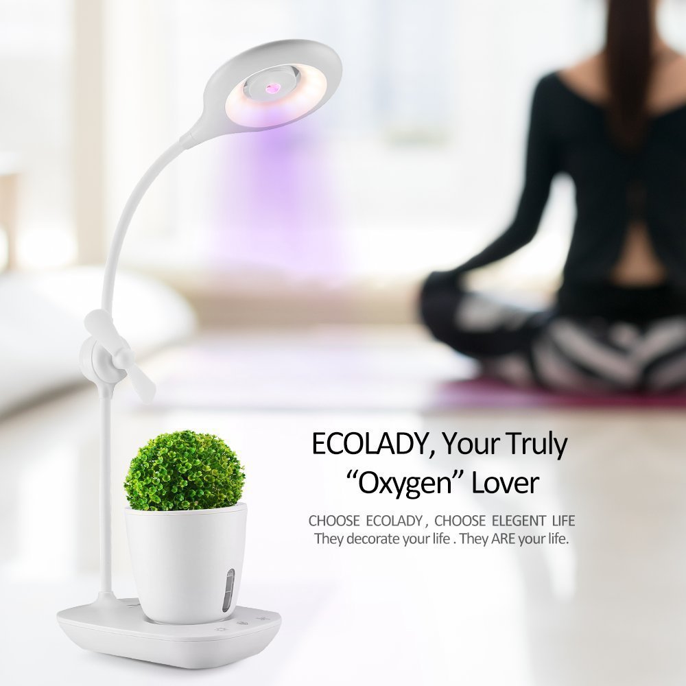Smart Plant Growth Lamp with Fan and Eye-Caring Light
