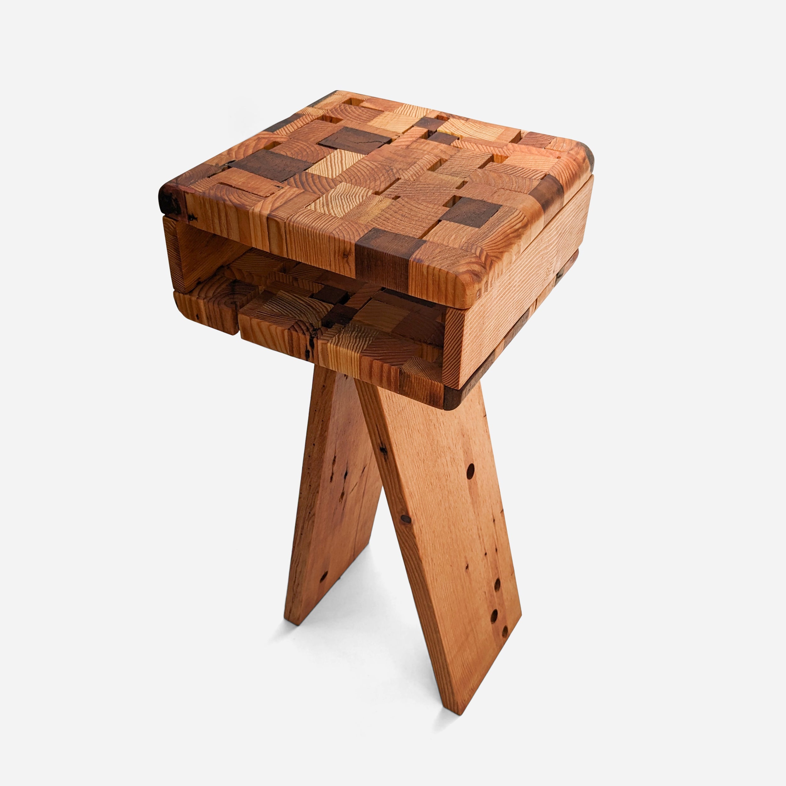 Connie Table; Earthy Wood Side Table for Plant Styling and Shelfie Setups