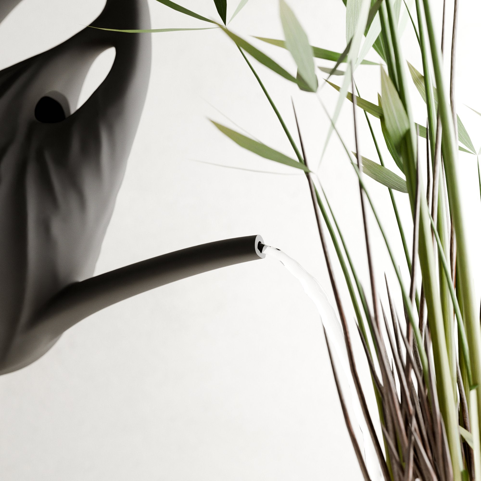 Swirl Watering Can; Elegant Curved Watering Can for Indoor Plant Care