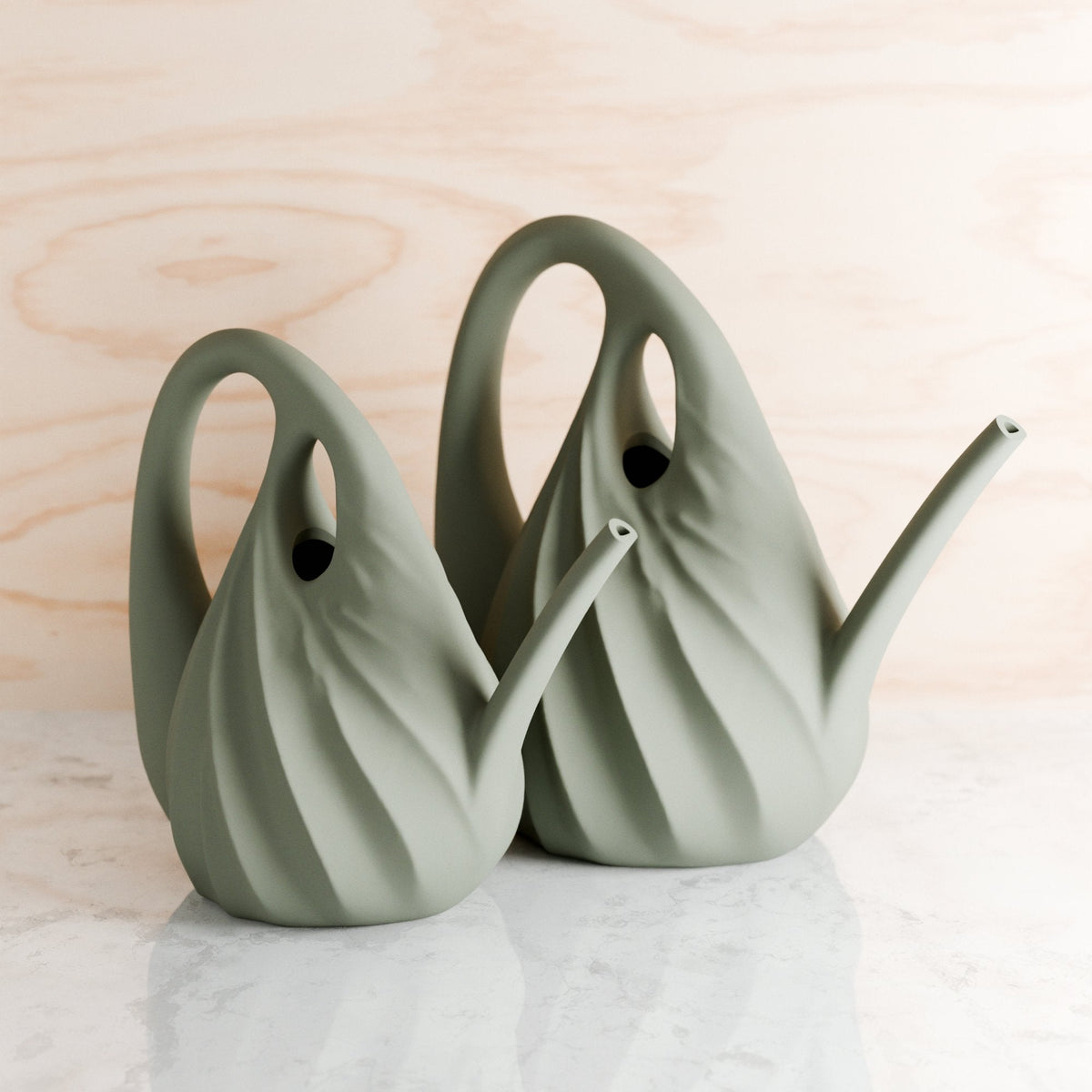 Swirl Watering Can; Elegant Curved Watering Can for Indoor Plant Care