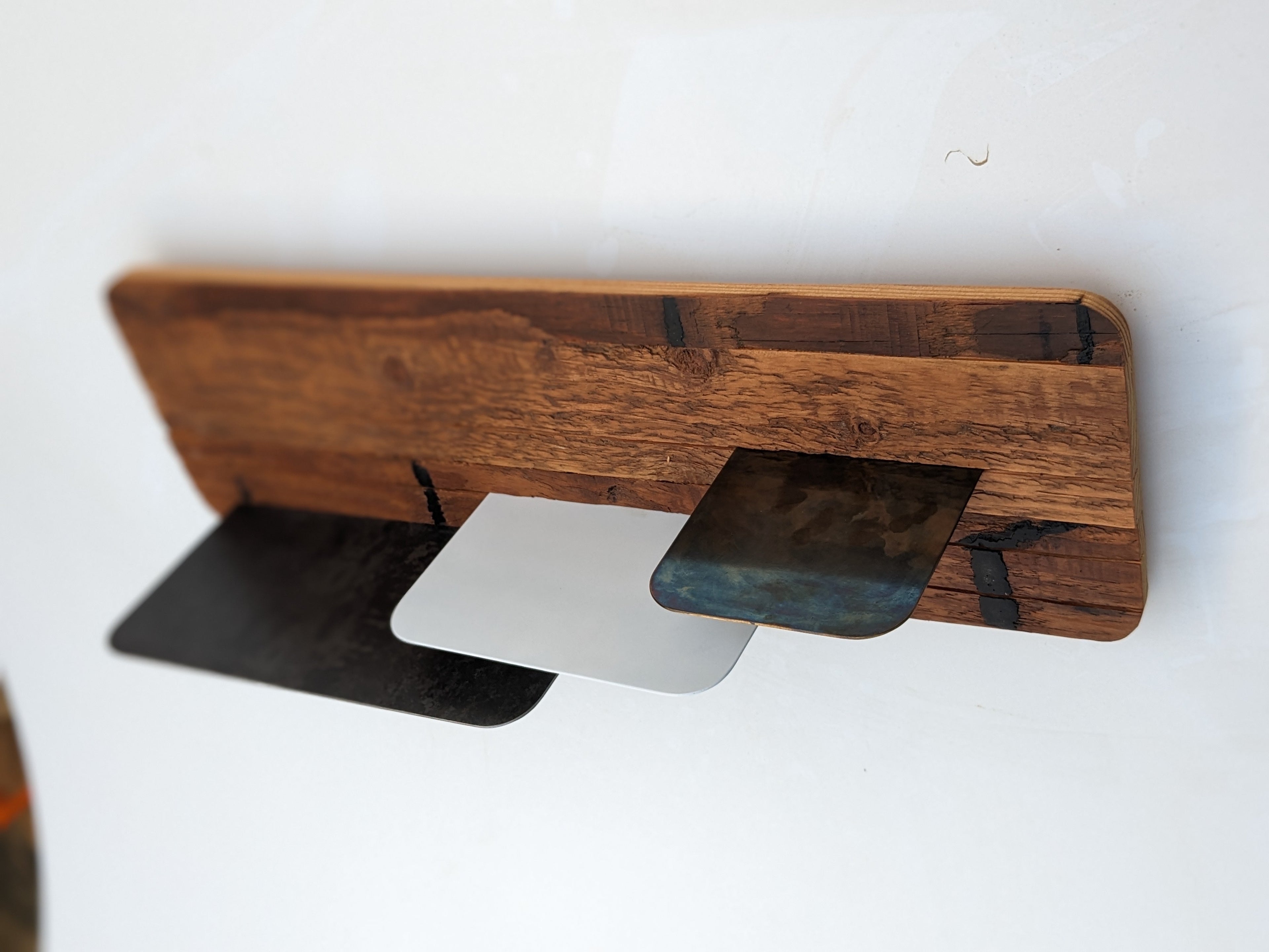 Groove Shelves Backers; Modular Wood Shelf Backing for Curated Plant Displays