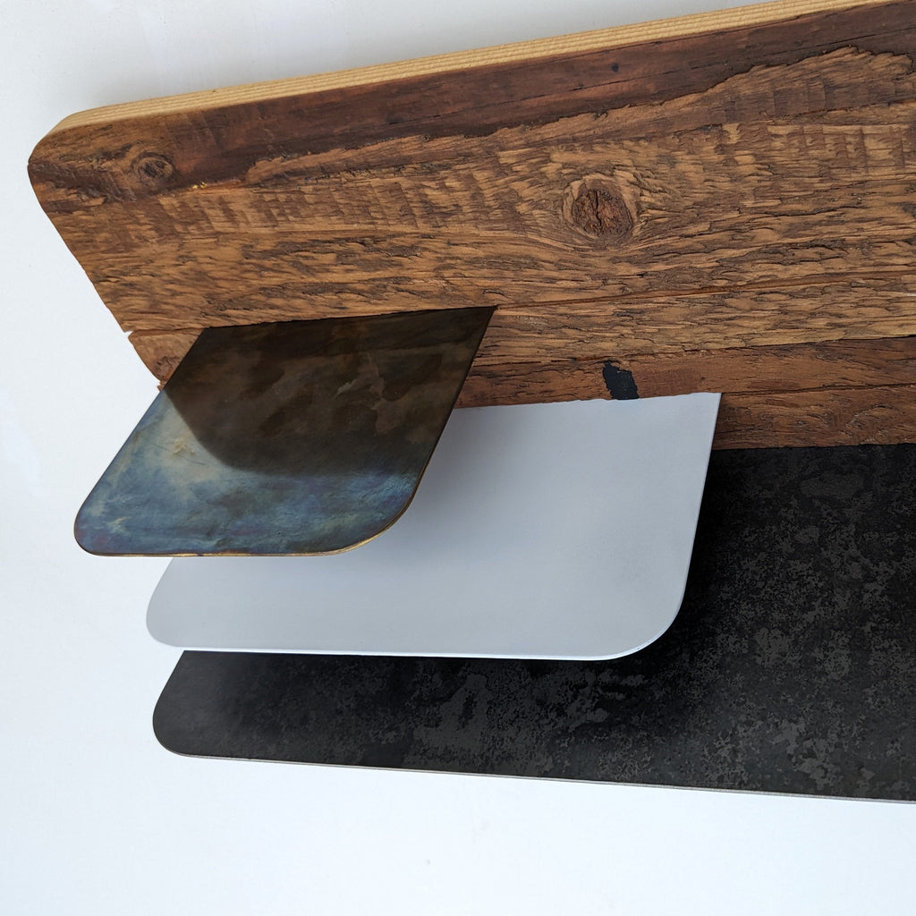 Groove Shelves Backers; Modular Wood Shelf Backing for Curated Plant Displays
