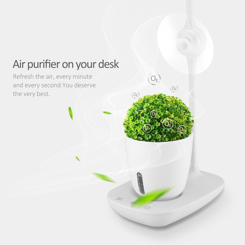 Smart Plant Growth Lamp with Fan and Eye-Caring Light